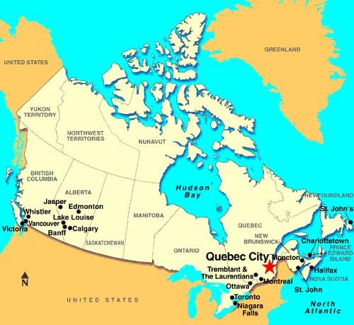 Ramani ya Quebec City